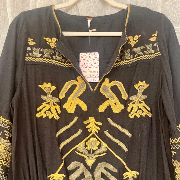 Free People Embroidered Dress - Picture 2 of 5